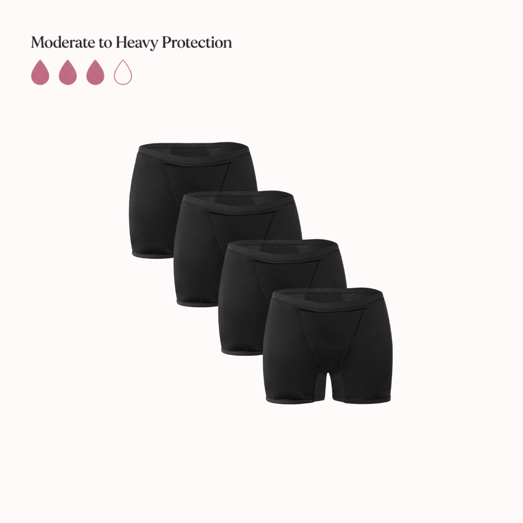 Rosa’s Leakproof Women’s Boxer Shorts (4 Pack)