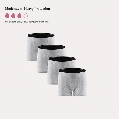 Rosa’s Leakproof Women’s Boxer Shorts (4 Pack)